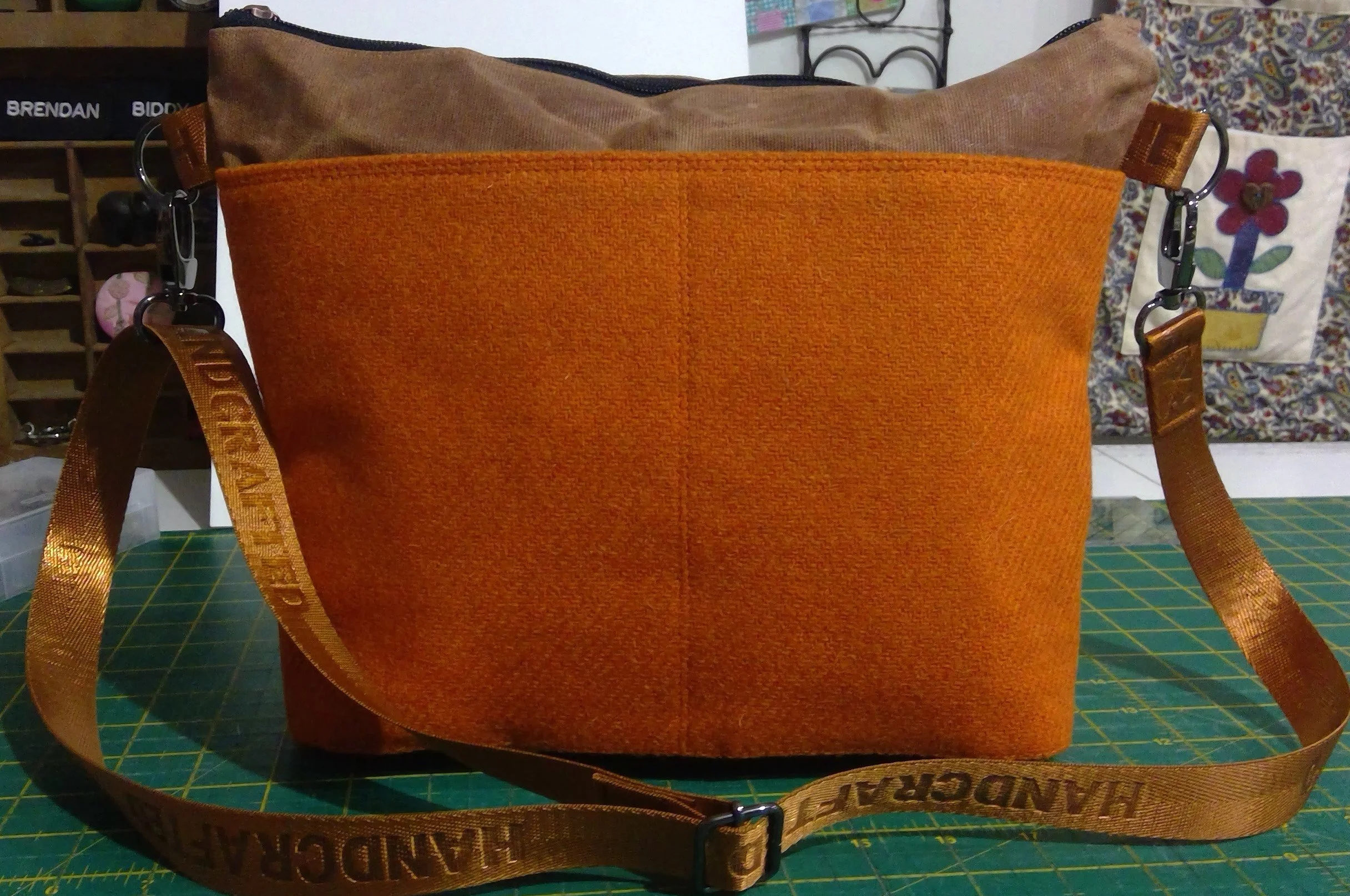 Harris Tweed® Tote Bag - Orange
