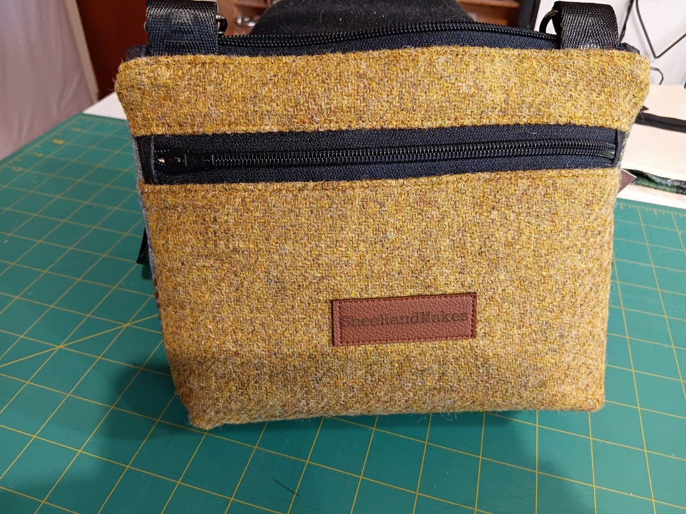 Harris Tweed® Crossbody Bag - McLeod Tartan & Mustard