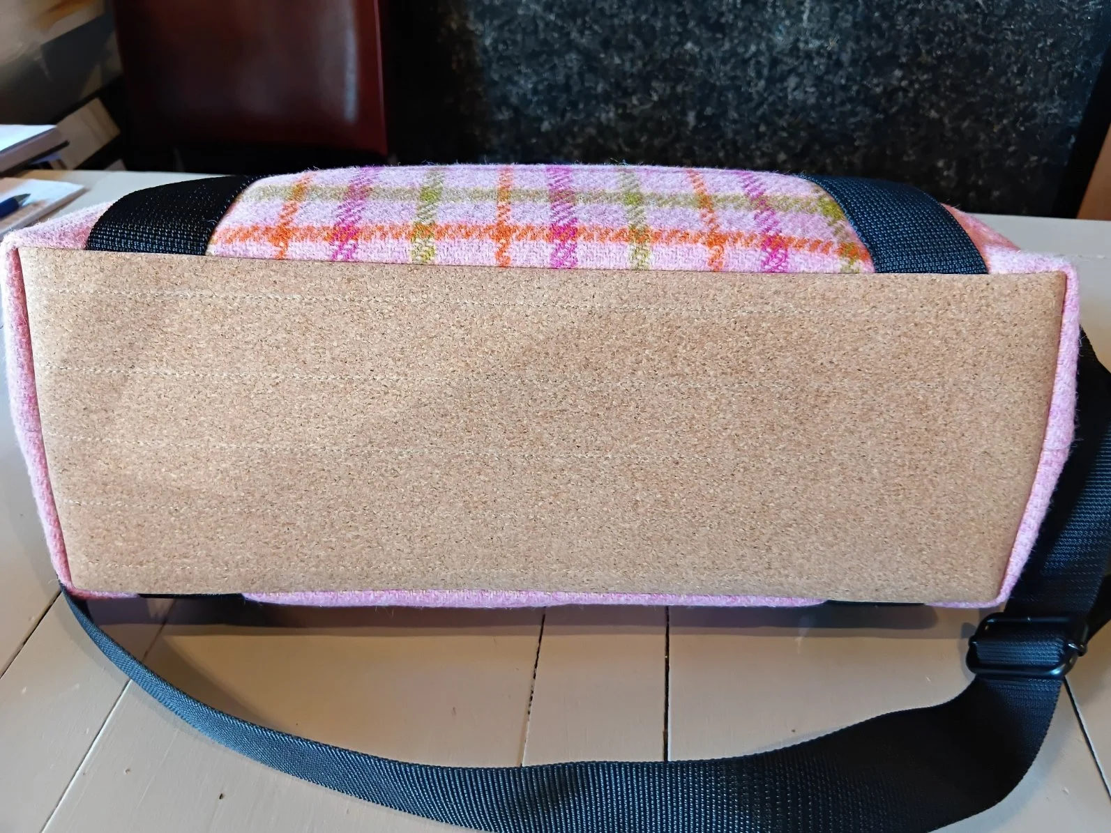 Large Harris Tweed® Tote Bag - Pink 3
