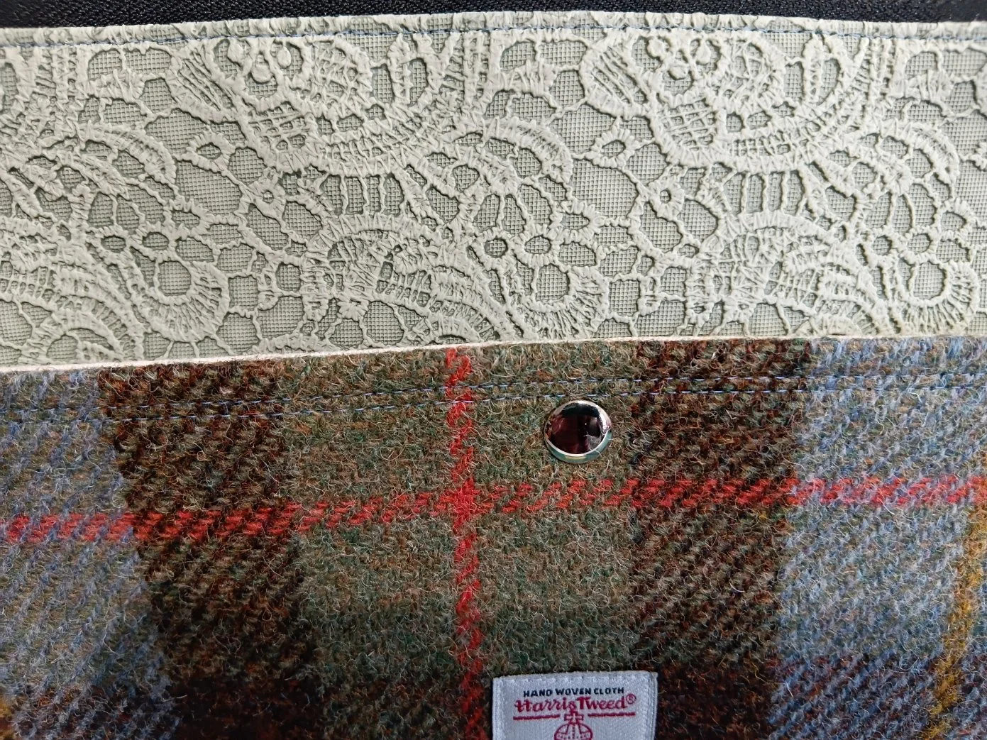 Harris Tweed® Tote Bag - McLeod Tartan & Floral Vinyl