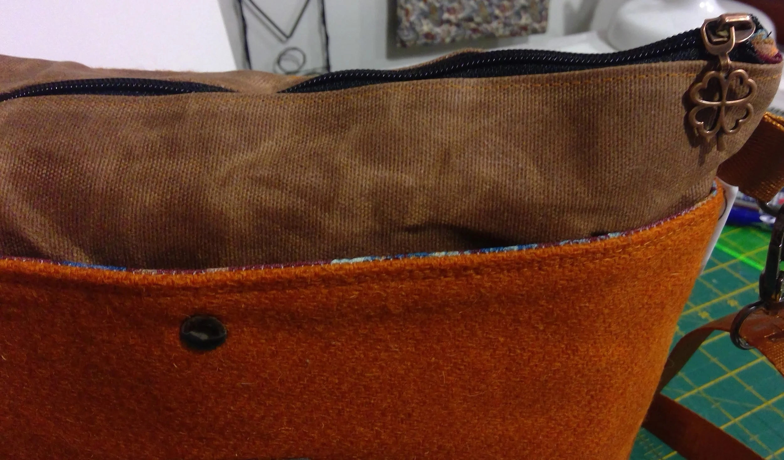 Harris Tweed® Tote Bag - Orange