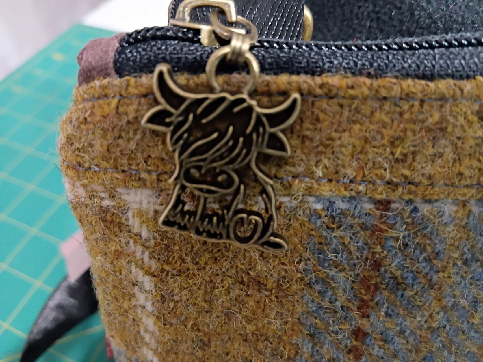 Harris Tweed® Crossbody Bag - McLeod Tartan & Mustard