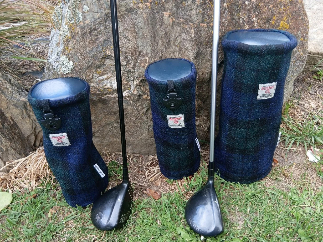 Harris Tweed® Golf Club Head Covers - Blackwatch