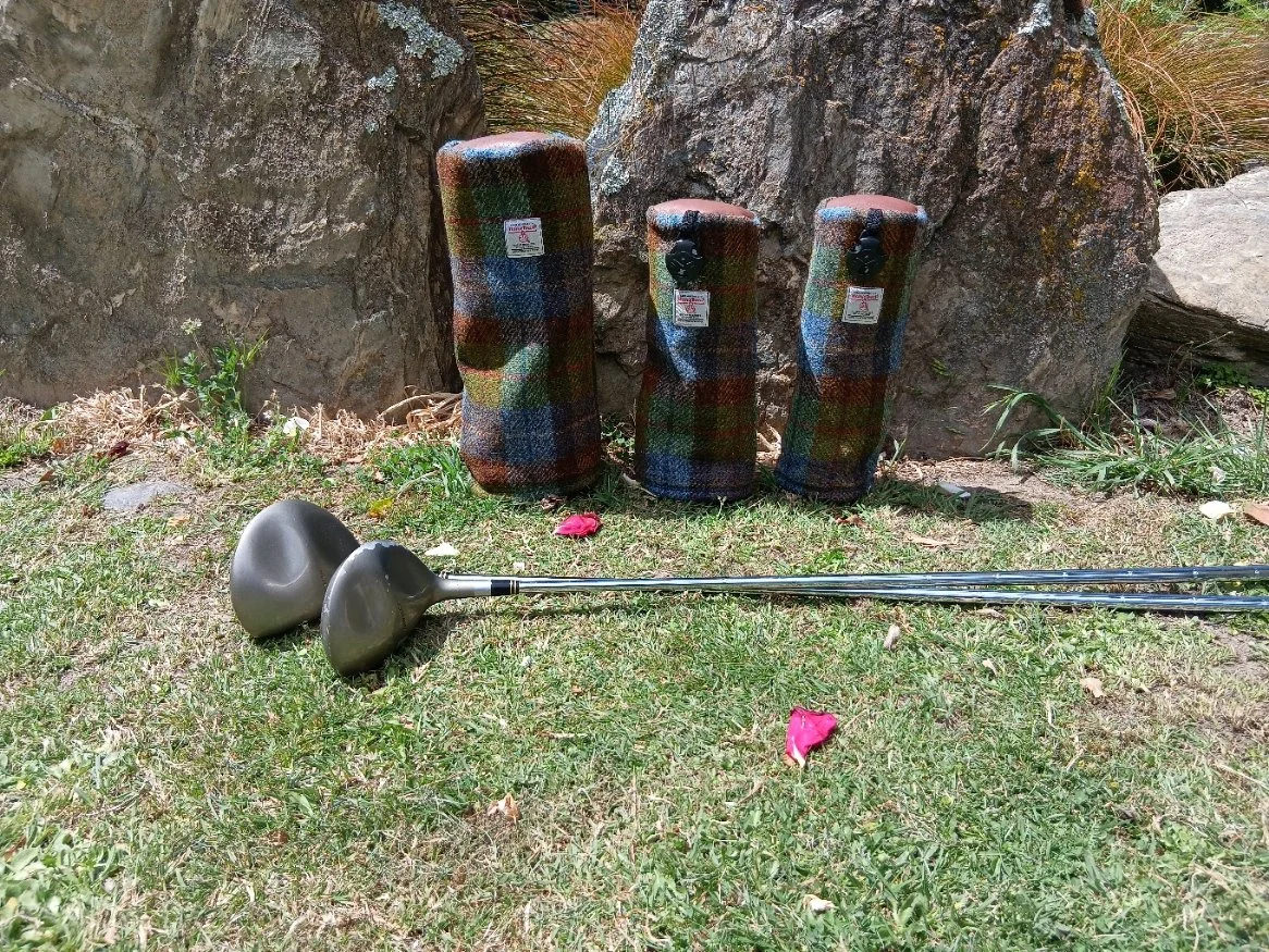 Harris Tweed® Golf Club Head Covers - Autumn Tartan