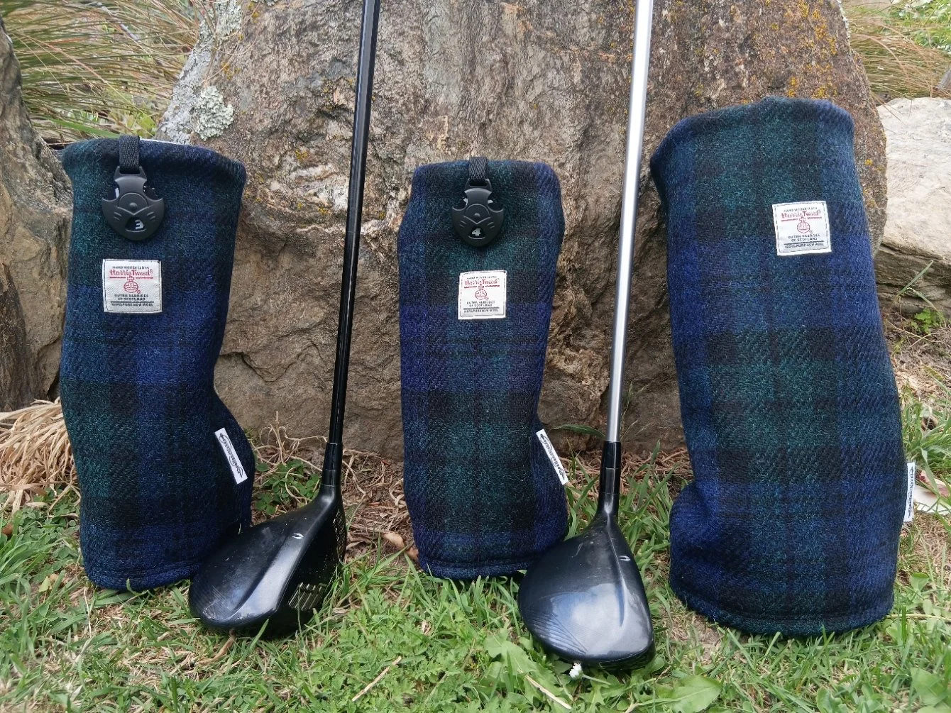 Harris Tweed® Golf Club Head Covers - Blackwatch