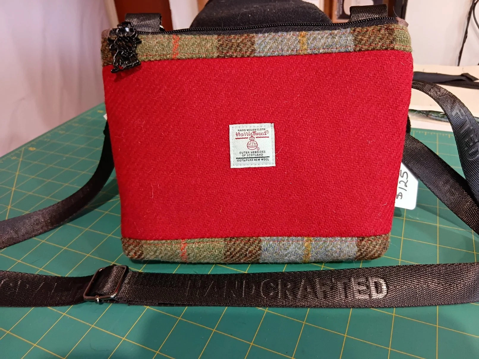 Harris Tweed® Crossbody Bag - McLeod Tartan & Red