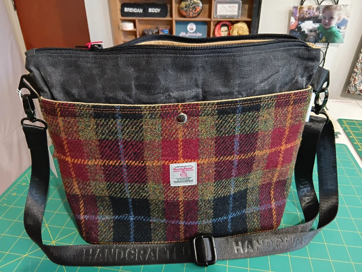 Large Harris Tweed® Tote Bag - Winter Colours