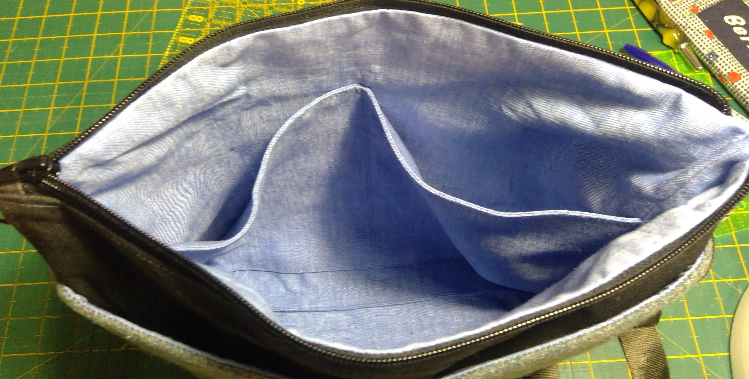 Harris Tweed® Tote Bag - Blue & Black